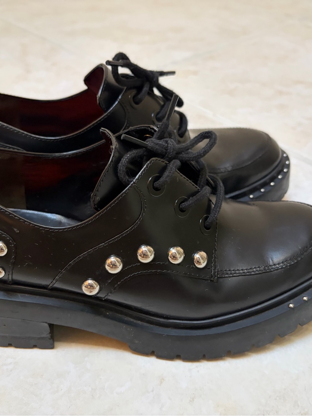 Black Studded Loafers Kenzo - Picture 3 of 5